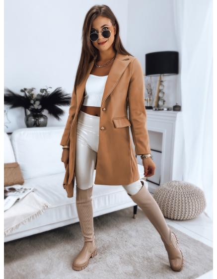 Płaszcz damski BELLA kamelowy NY0356