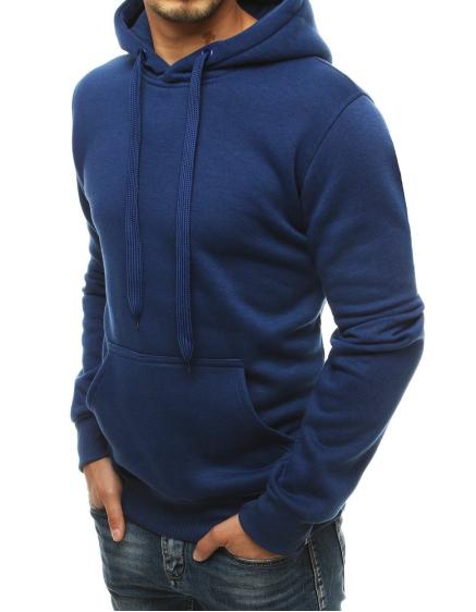 Férfi kapucnis pulóver sötétkék bx4684