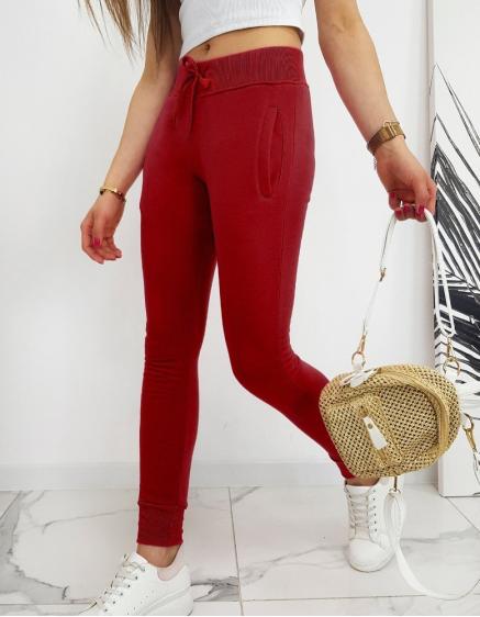 Dámske športové tepláky FITT červená