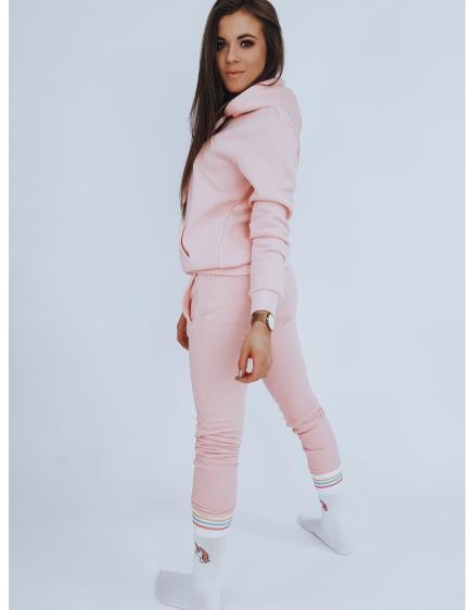 Női sportos melegítőnadrág FITS rózsaszín