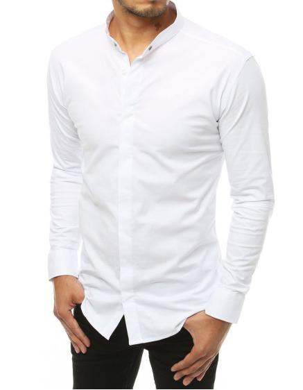Pánska košeľa s dlhým rukávom biela dx1897