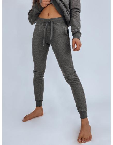 Női sportos melegítőnadrág FITT sötétszürke