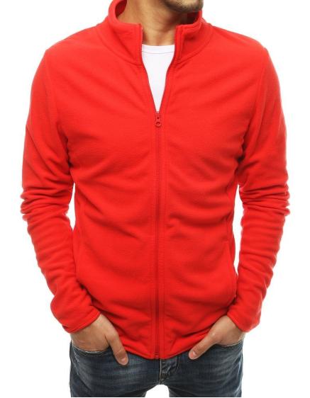 Pánská mikina na zip červená