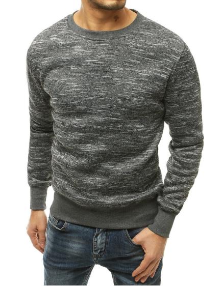 Férfi kapucnis pulóver sötétszürke