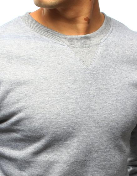Férfi kapucnis pulóver, szürke