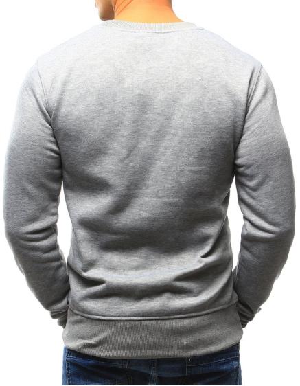 Férfi kapucnis pulóver, szürke