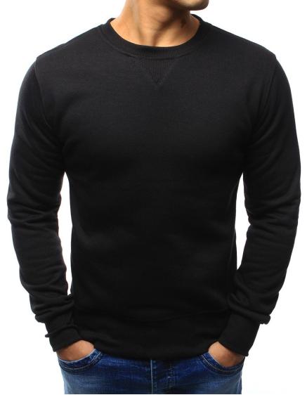 Férfi kapucnis pulóver fekete