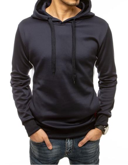 Pánska mikina s kapucňou modrá bx4918