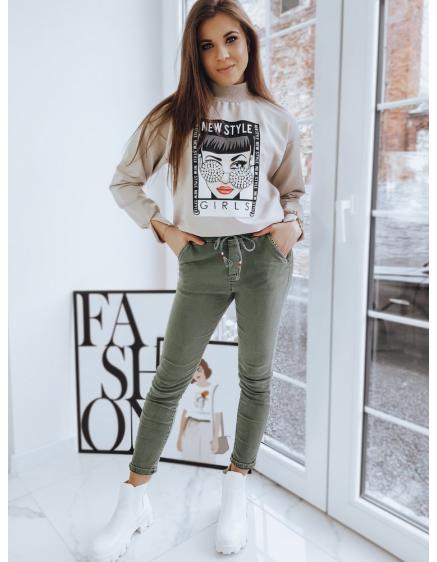 Női pulóver RONNIE bézs színű