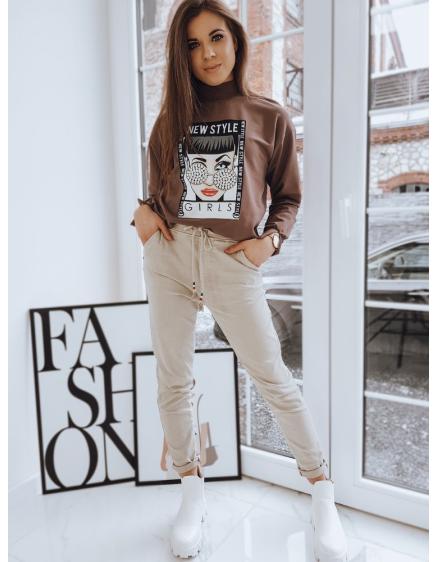 Női pulóver RONNIE barna