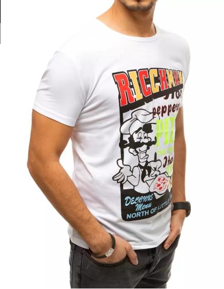 Férfi póló PIZZA fehér rx4372