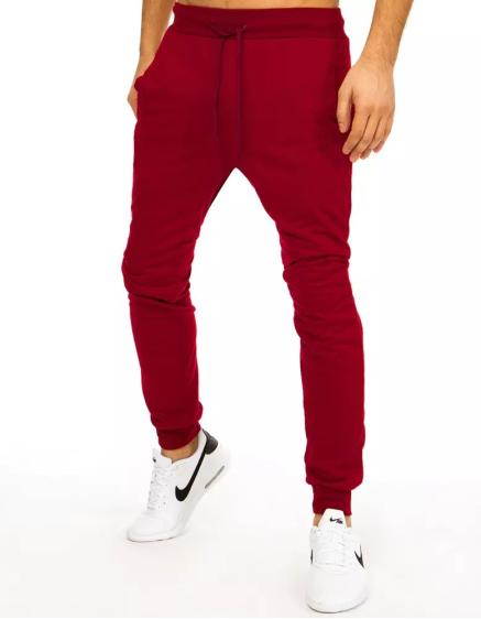 Férfi in-style melegítőnadrág bordó ux2883