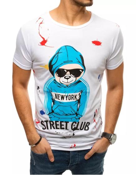 Pánske tričko STREET CLUB bielej rx4362
