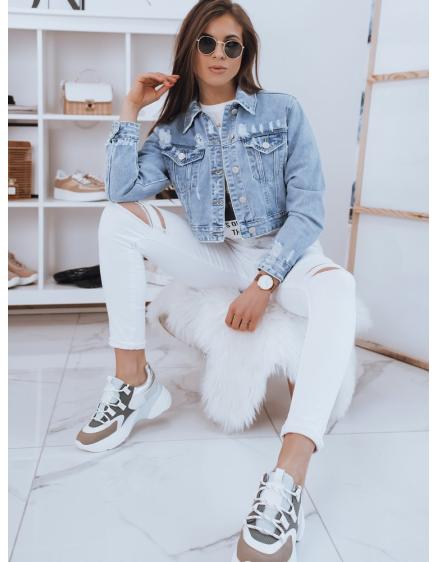 Női farmerdzseki AMANDA világoskék