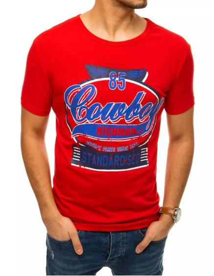 Pánske tričko červenej COWBOY