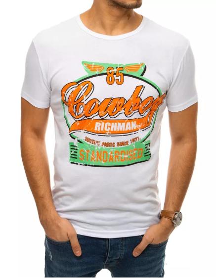 Pánske tričko bielej COWBOY