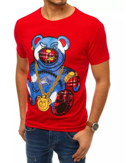 Férfi piros póló BEAR