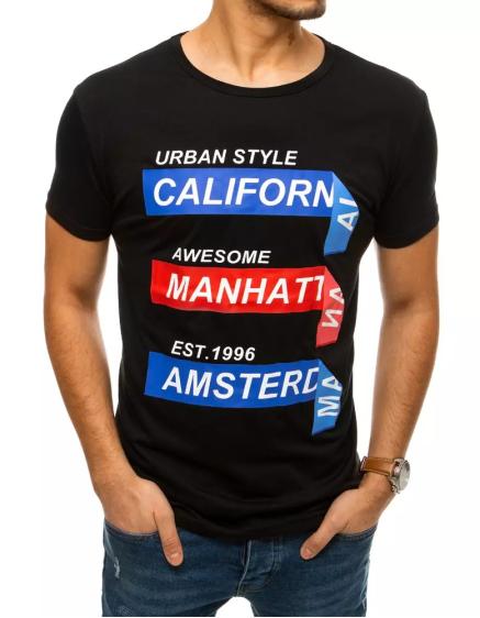 Pánské tričko černé CITIES