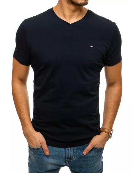 Pánské tričko bez potisku tmavě modrá