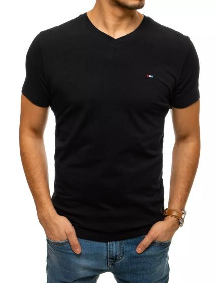 Pánske tričko bez potlače čierne BASIC