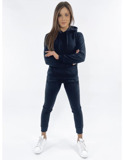 Dámska tepláková súprava kapucňou tmavo modrá DRESSLILY