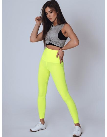 Dámské sportovní legíny MEDA žlutá 