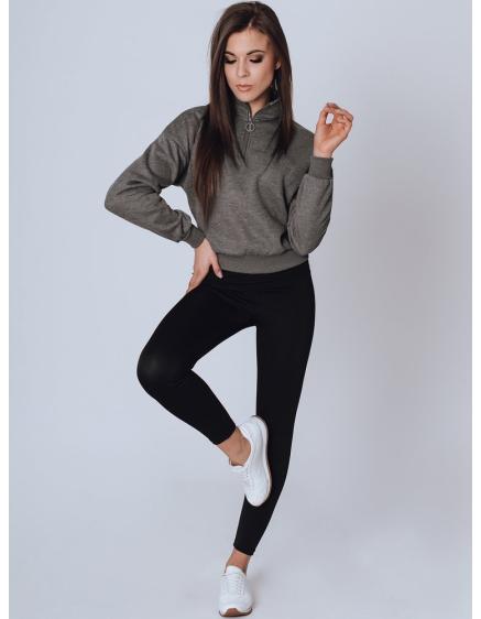 Női kapucnis pulóver MONNE sötétszürke