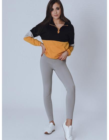 Női FINE kapucnis pulóver fekete