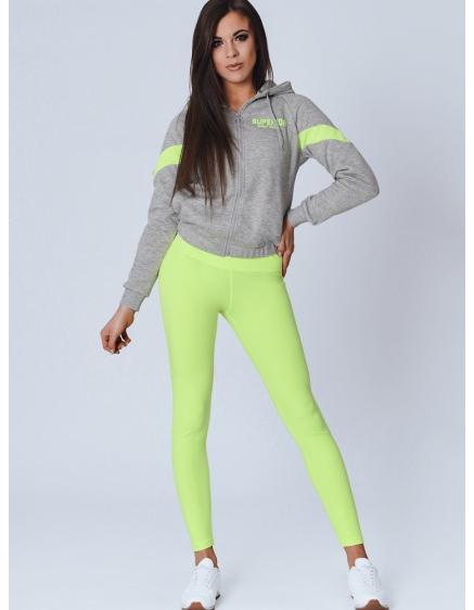 Női kapucnis pulóver CLASS világosszürke