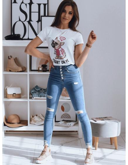 Női póló DOGGIE fehér