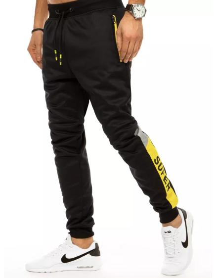 Pánske tepláky čierne SUPER