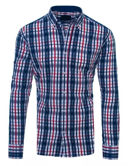 Pánska farebná kockovaná košeľa
