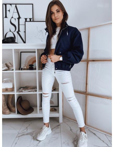 Női stílusos kabát GRACEFUL sötétkék