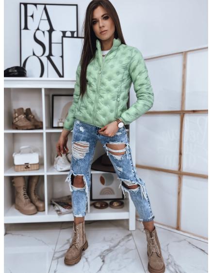 Női téli steppelt kabát GEO zöld