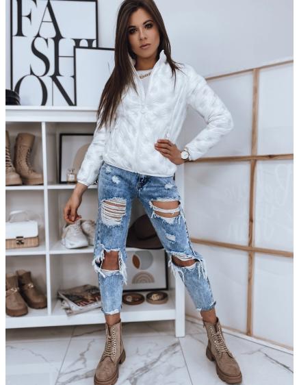 Dámská zimní bunda prošívaná GEO bílá 