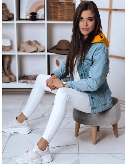 Dámska štýlová bunda s kapucňou BLAH modrá