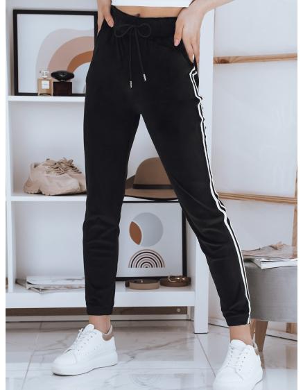 Dámské tepláky s proužkem JAMES černá 