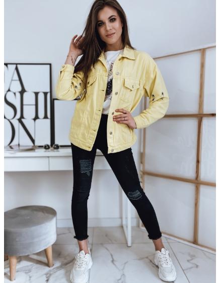 Női téli stílusú kabát RECCE sárga