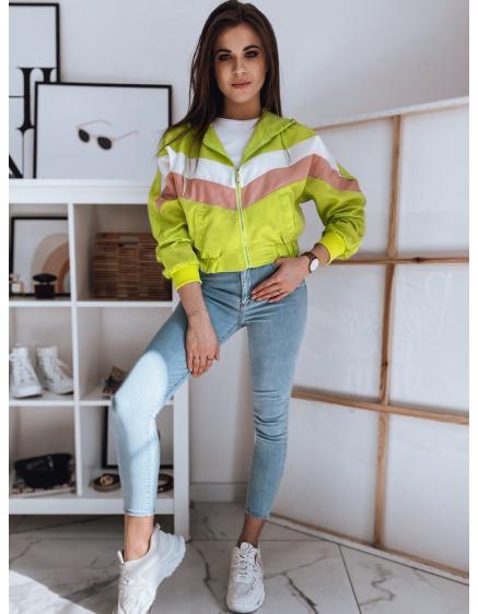 Dámska vetrová bomber bunda FONCY zelená