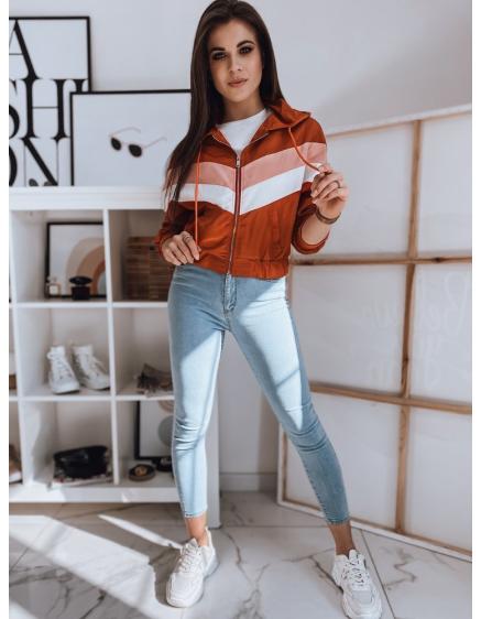 Dámska vetrová bomber bunda FONCY oranžová