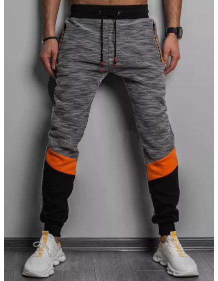 Férfi melegítőnadrág szürke KNEESTRIP