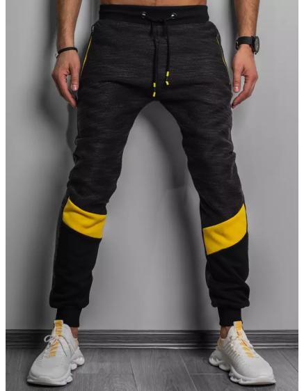 Pánské tepláky černé KNEESTRIP