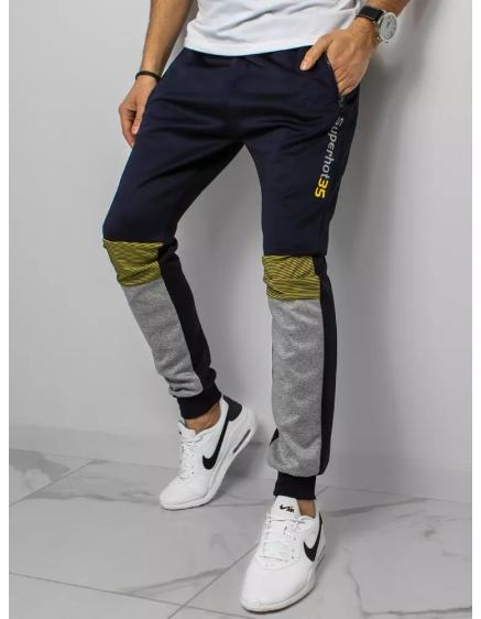 Pánské tepláky s potiskem modré SUPERHOT