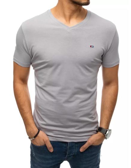 Pánské tričko bez potisku šedé MARK