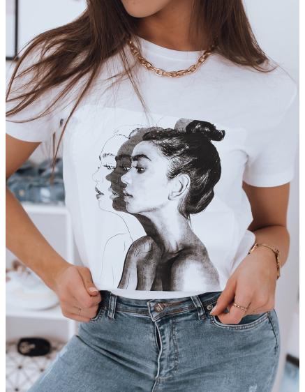 Dámské tričko s potiskem WOMEN žlutá