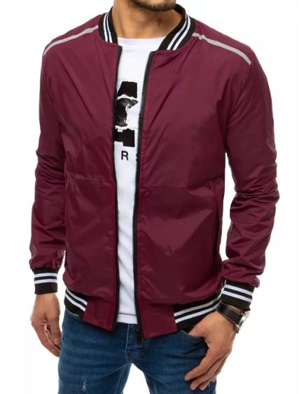 Pánska jarná bunda červená STRIPES