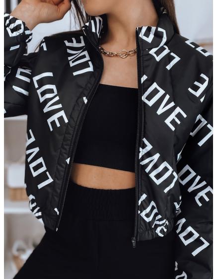 Dámska bunda bomber LOVE black