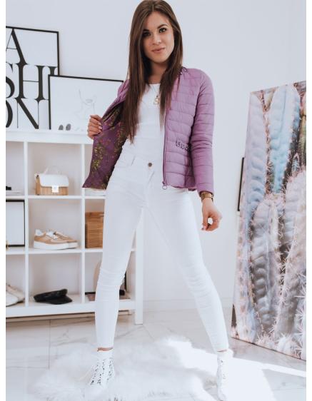 Női steppelt kabát PERLA lila