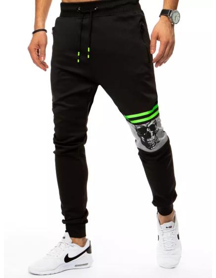 Pánske tepláky s potlačou čiernej PRINT