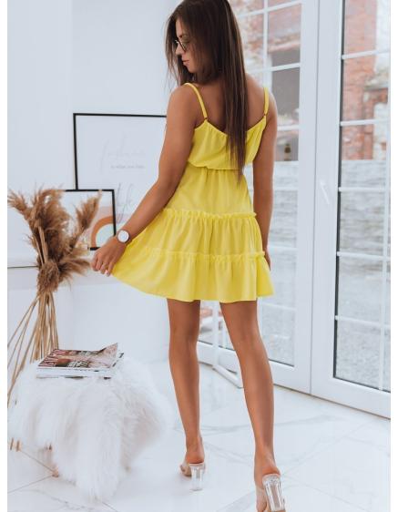 Női elegáns ruha LECTIC sárga